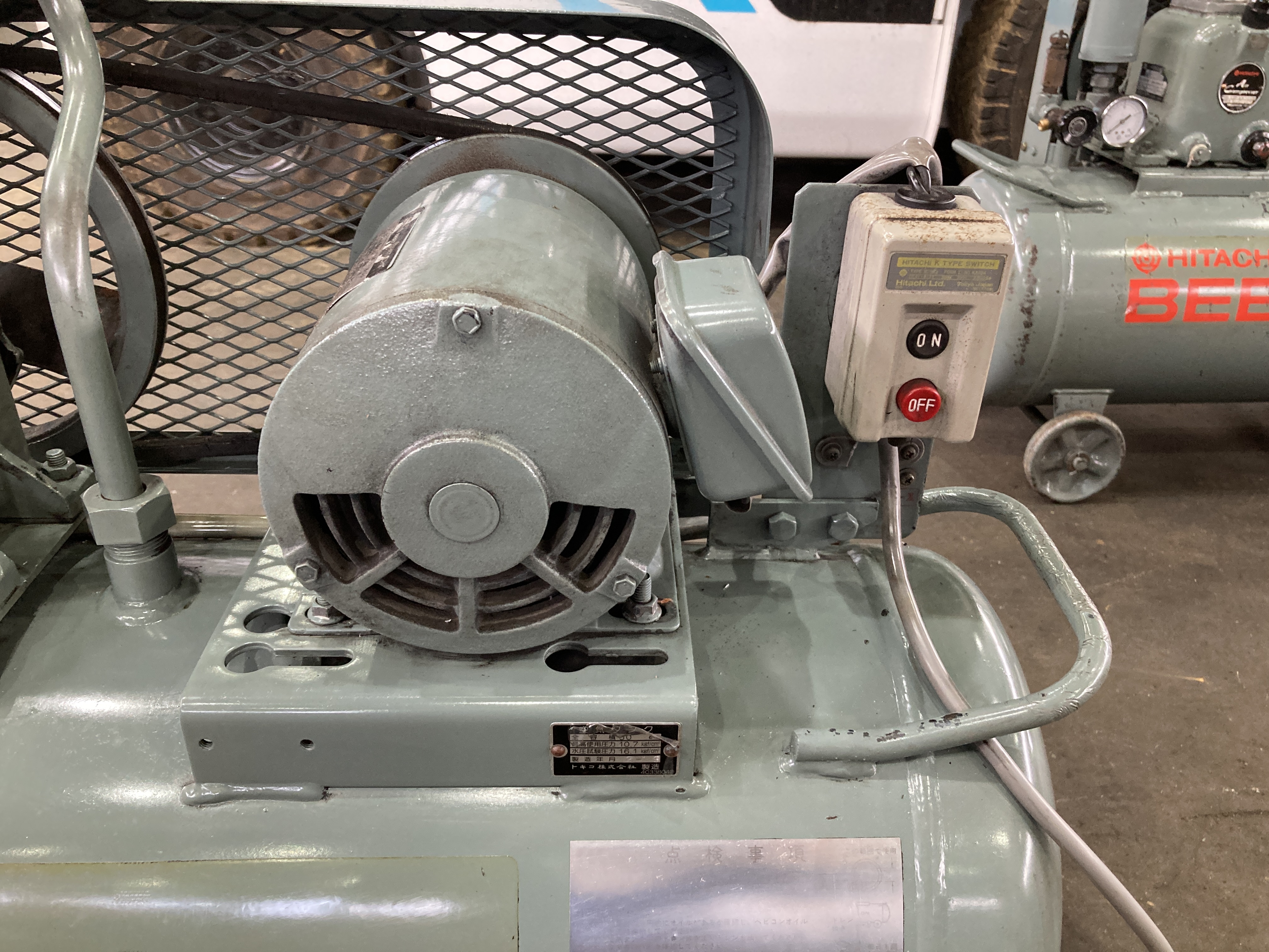 日立 0.75kWコンプレッサー 0.75P-9.5V5