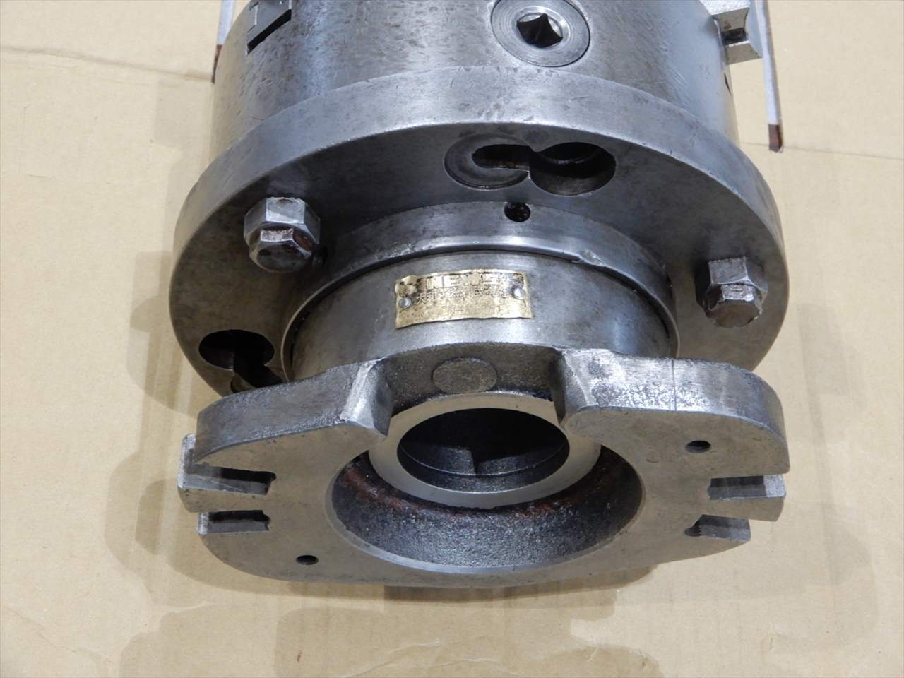 北川鉄工所/NEWS 3爪スクロールチャック　テーブル取付ジョイント付き 7吋
