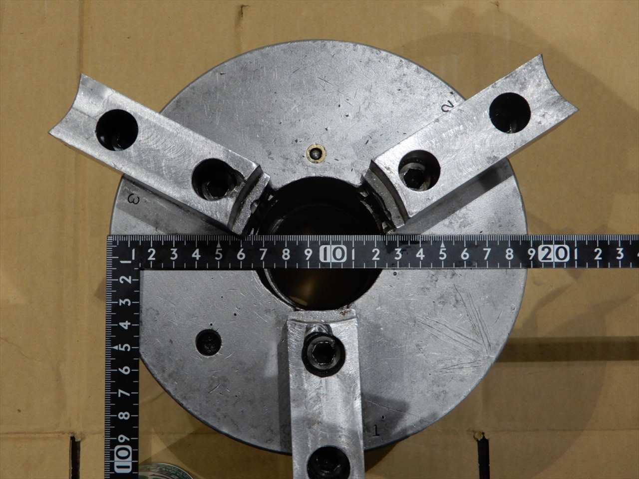 北川鉄工所/NEWS 3爪スクロールチャック　テーブル取付ジョイント付き 7吋