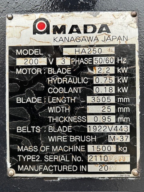 アマダ バンドソー