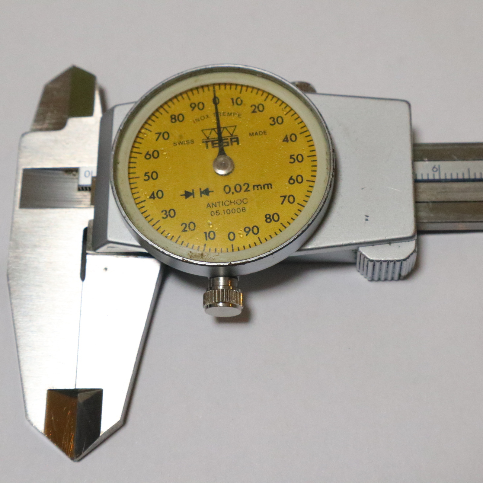 TESA ダイヤル付ノギス 150mm 0.02mm