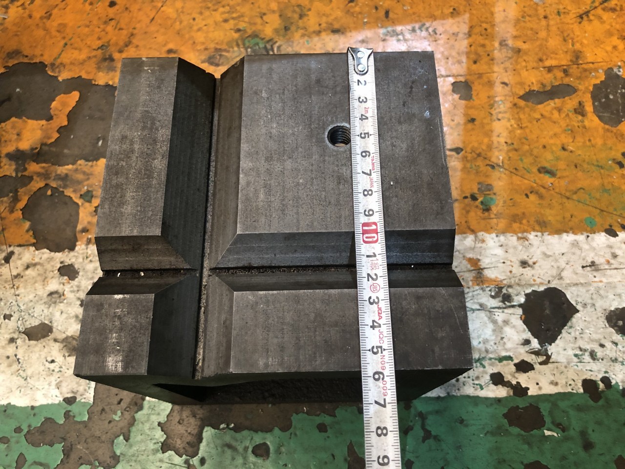 V溝付桝型ブロック W160xD160xH160(mm) V33/V27