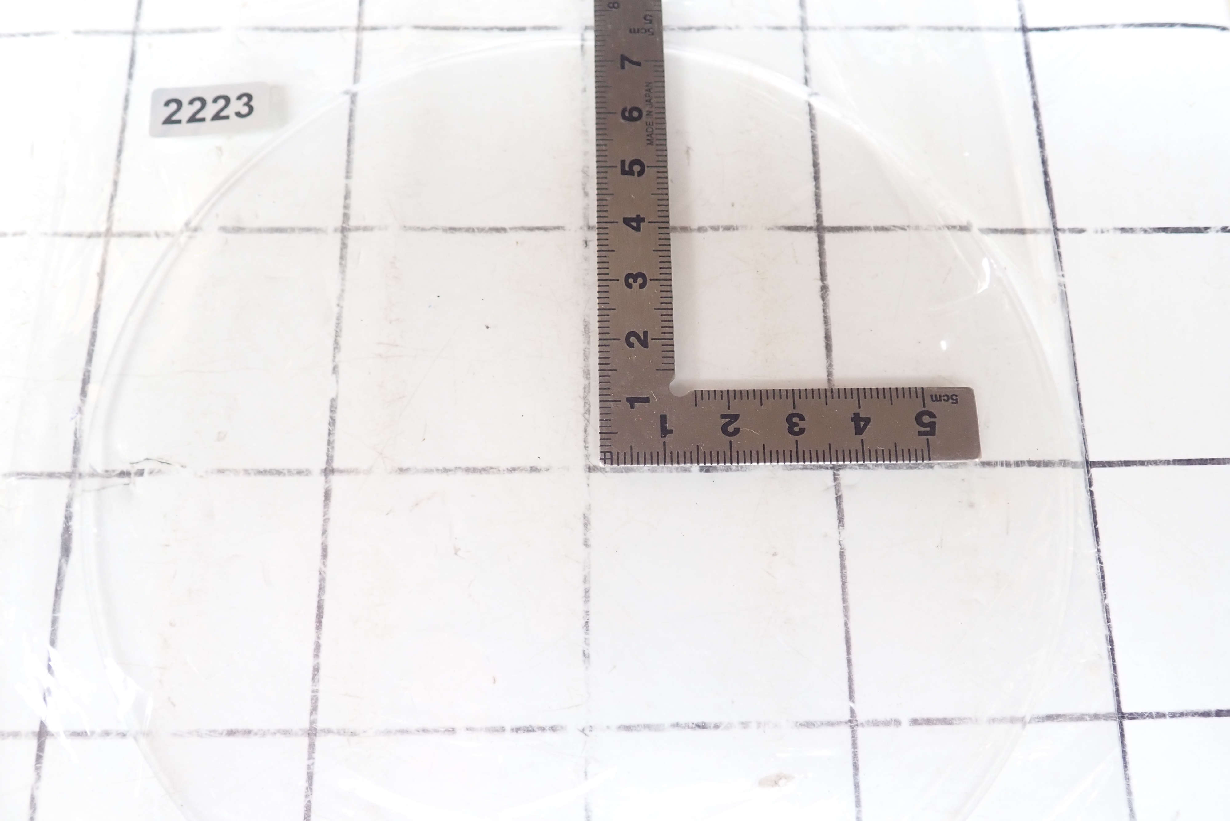 アクリル円盤板　3mm厚　Φ7.5mm