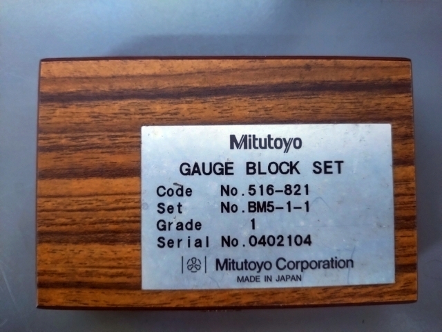 ミツトヨ ゲージブロック 516-343(BM3-103-1)