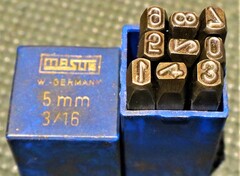MASUS  刻印セット 5mm　0-8