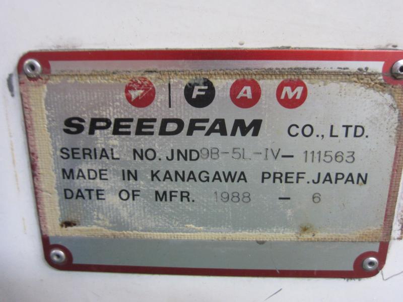 スピードファム(Speedfam) 両面ラップ盤 JND9B-5L-IV