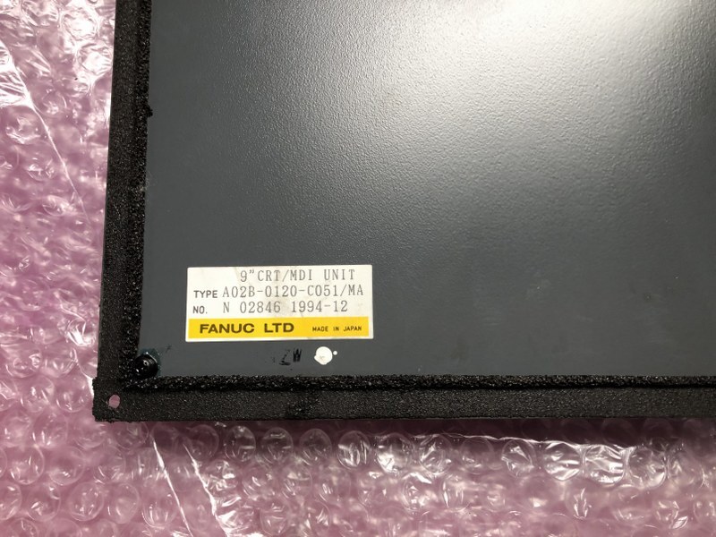FANUC/ファナック 9"CRT/MDIユニット 【9"CRT/MDIユニット】A02B-0120-C051/MA