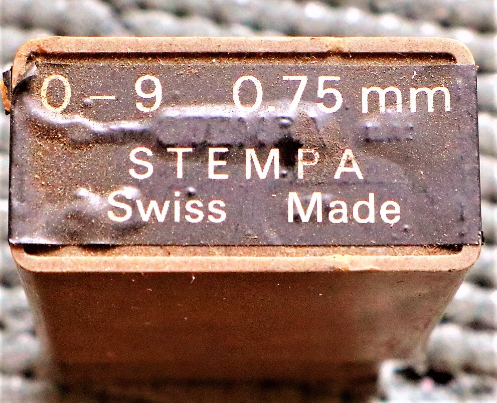 STEMPA 　刻印セット 　0-9　0.75mm