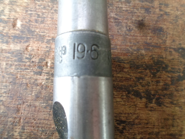 テーパードリル 19.6mm