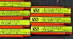 日進工具製作所　 テーパ-エンドミル TE 2.5m×2°30　7個　未使用