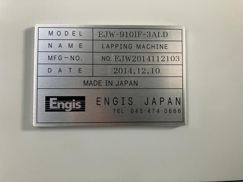 エンギス 片面ラップ盤 EJW-910IF-3ALD