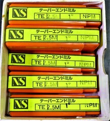 日進工具製作所 テーパーエンドミル TE2.5M×1°NPM　7個　未使用