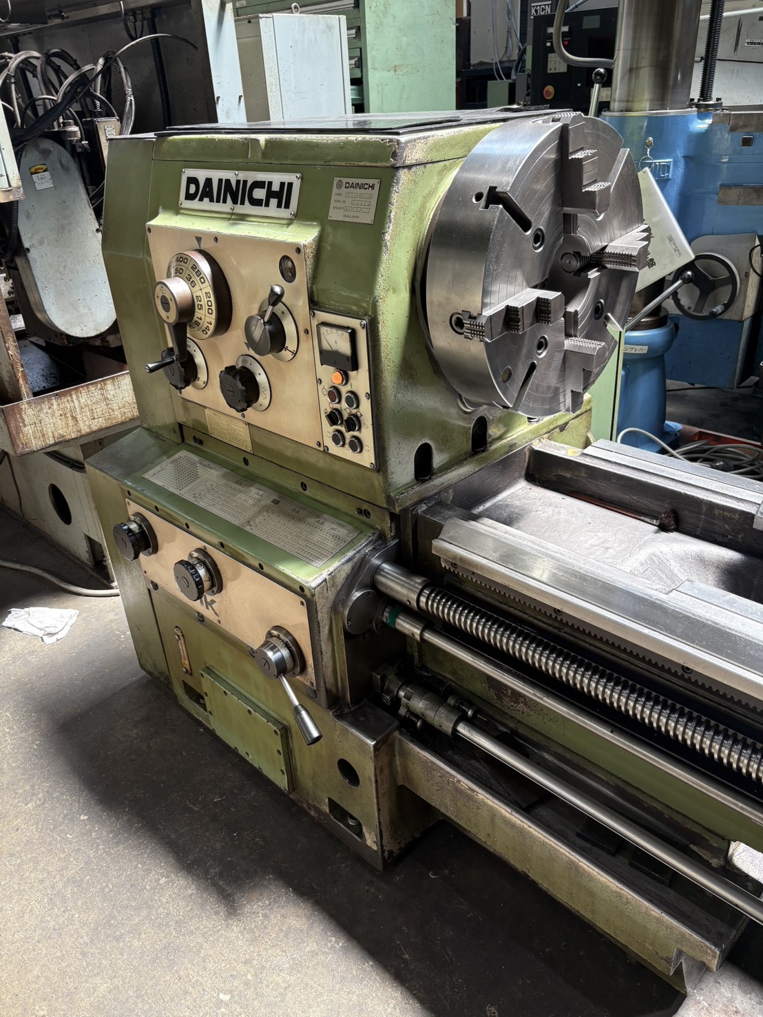 大日金属工業 4.0m旋盤 DHK75×400