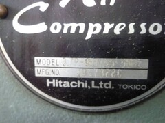 日立 3.7kwコンプレッサー 3.7P-9.5VA5