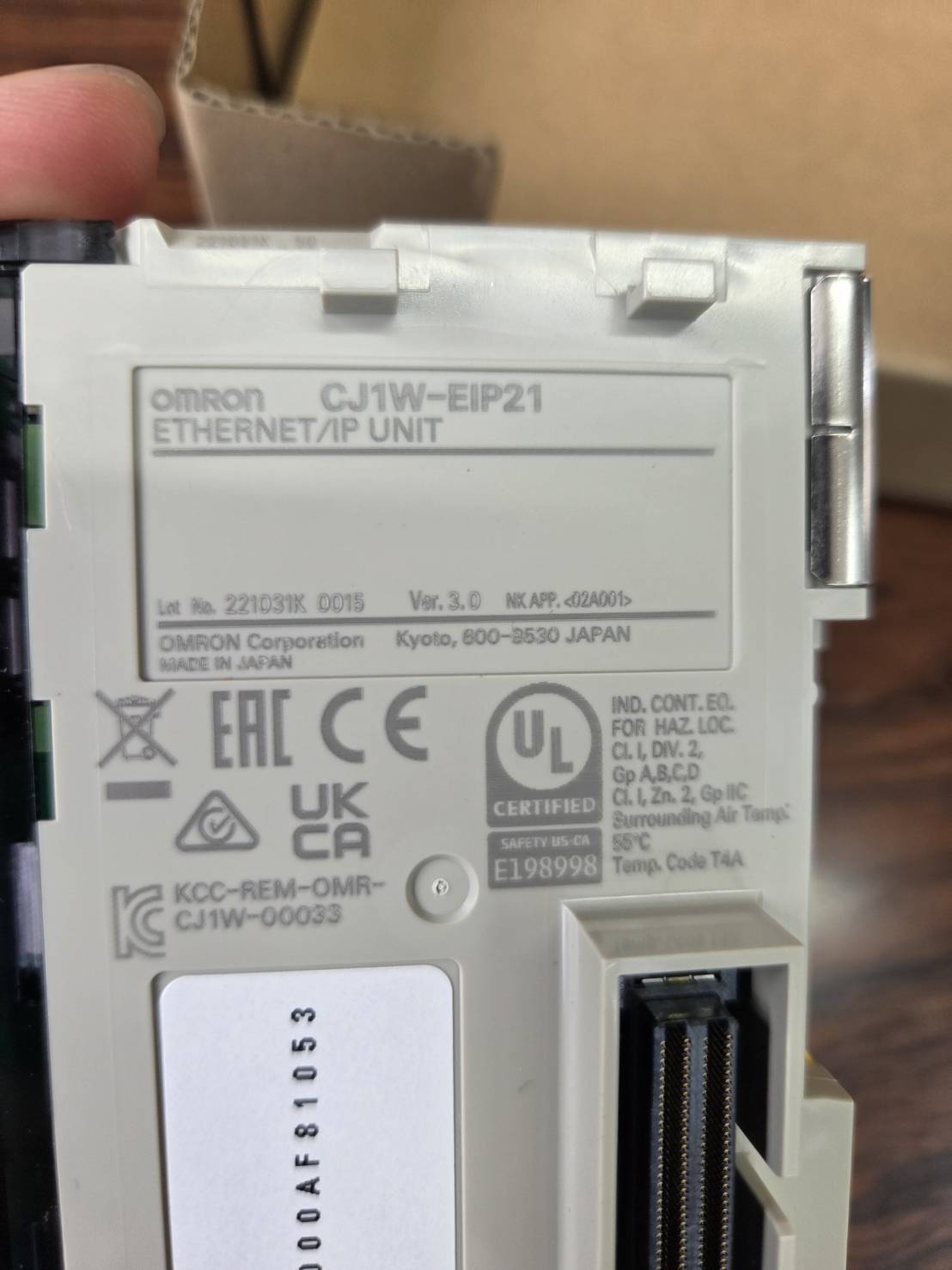 オムロン イーサネットIPユニット CJ1W-EIP21