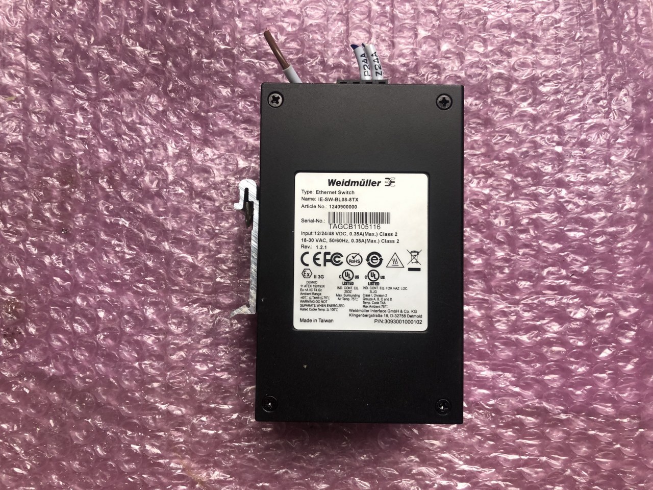 ワイドミュラー（台湾製） 産業用スイッチング IE-SW-BL08-8TX