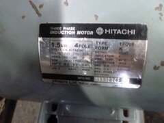 日立 1.5kwコンプレッサー 1.5P-9.5VA5型