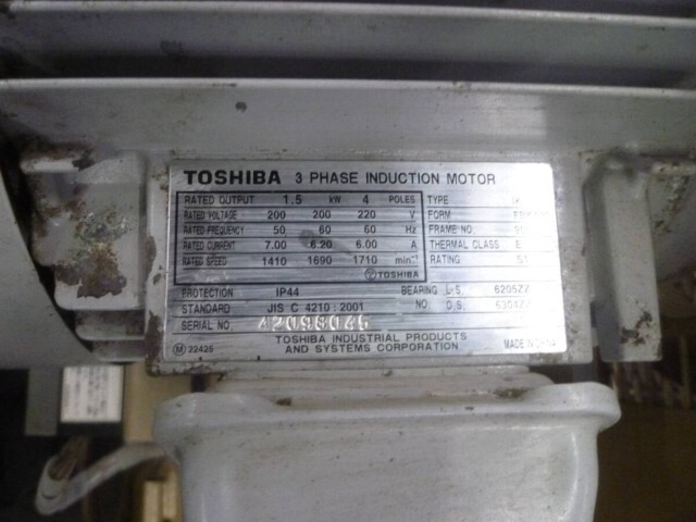 東芝 1.5kwコンプレッサー SP10D-15T2型
