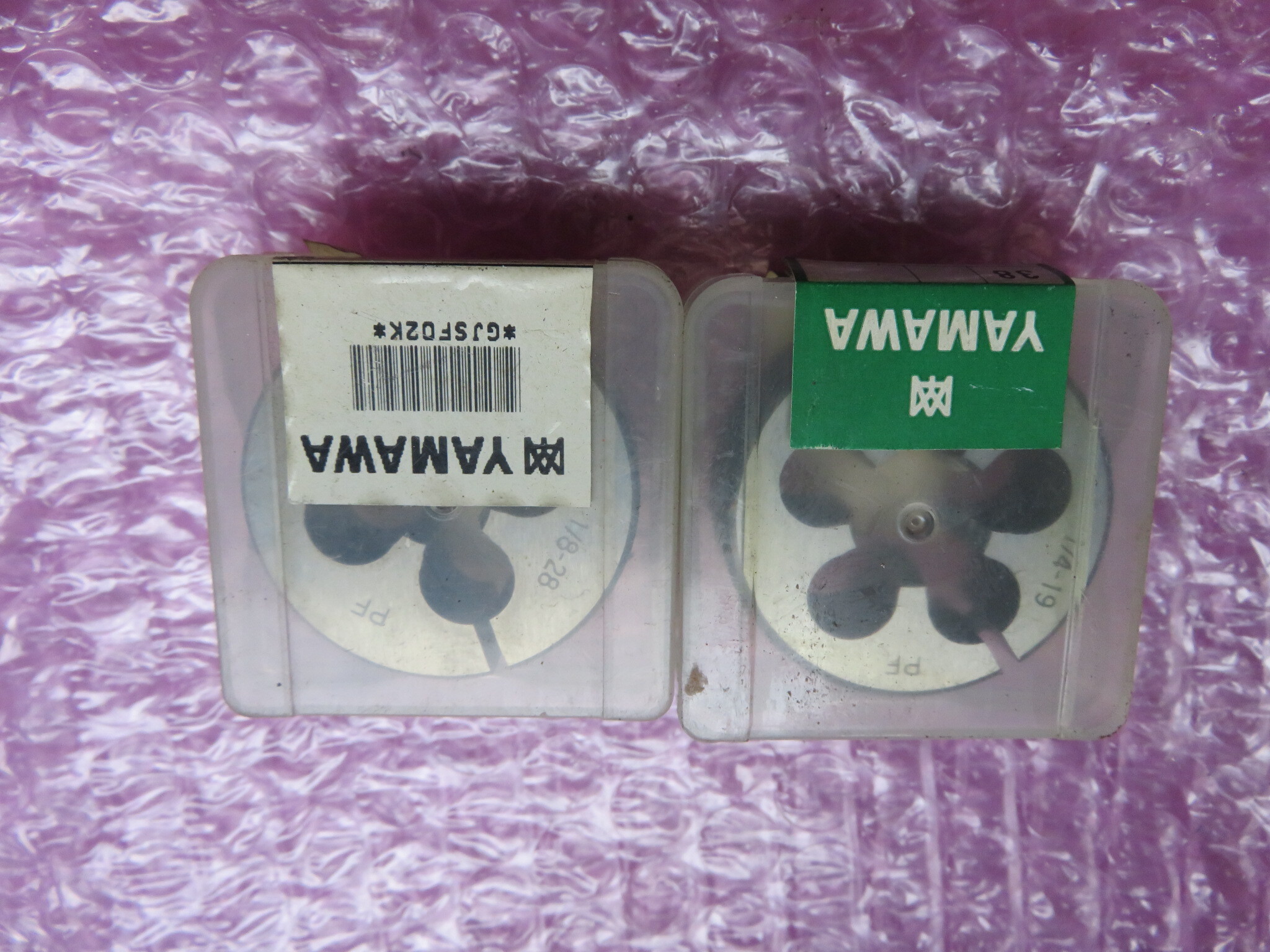 彌満和製作所 YAMAWA ダイス 2個 1/4-19，1/8-28　