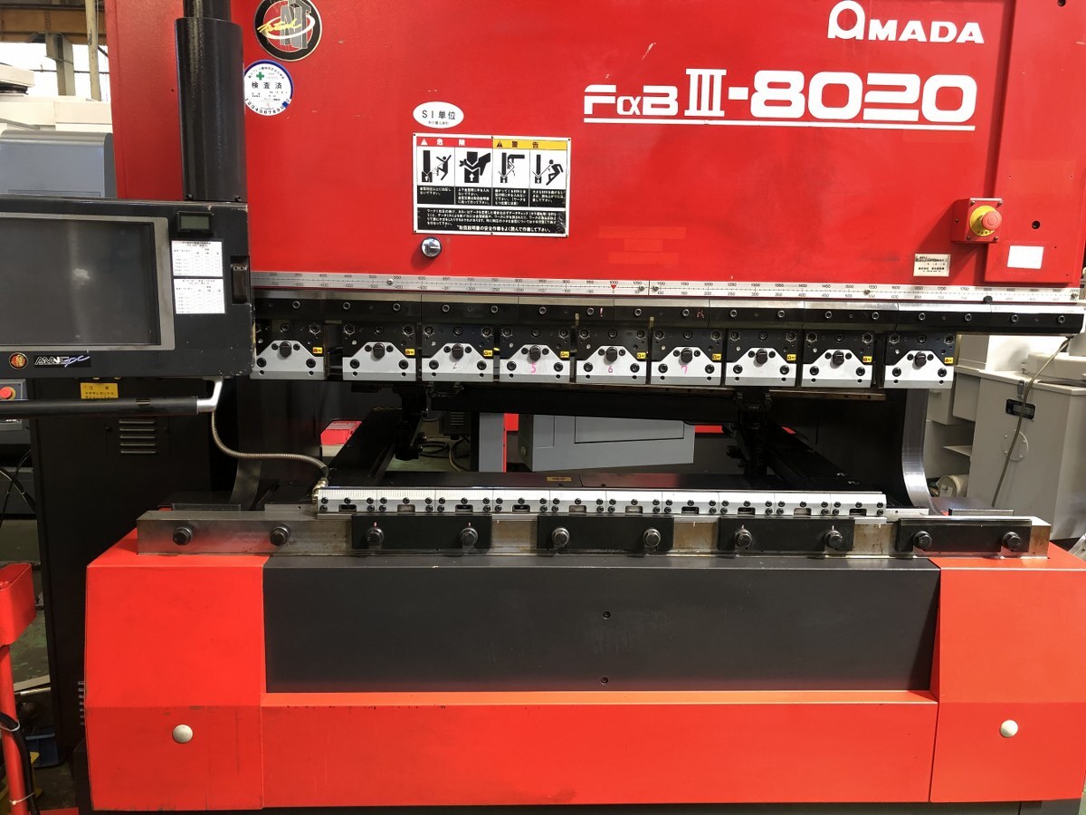 アマダ 2.0m油圧ベンダー FBD8020NT 2000年式 | マシンライフ 中古機械情報