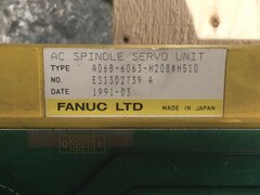 ファナック/FANUC ACスピンドルサーボアンプユニット A06B-6063-H208＃H510