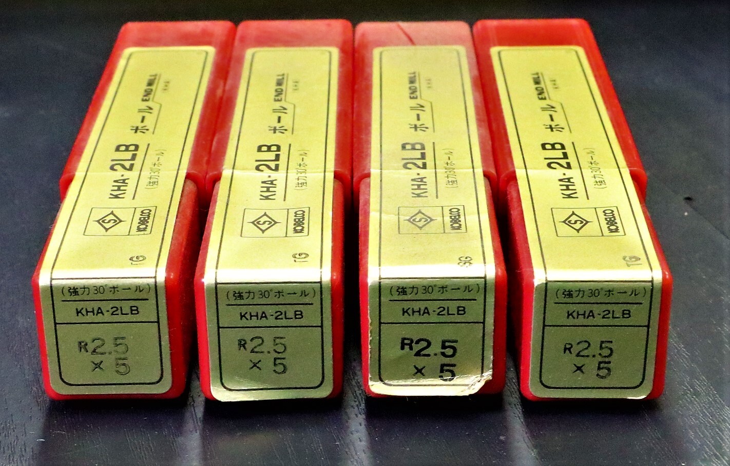 KOBELCO エンドミル KHA-2LB R2.5×5　4個　未使用