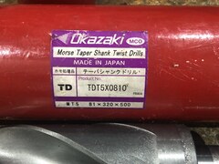 岡崎精工/Okazaki seiko テーパーシャンクドリル TDT5X0810　MT5　81X320X500mm