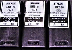 日研,NIKKEN ストレートコレット KM.16-12.52-18.20-16.3個　未使用