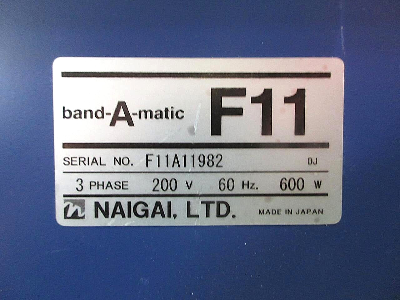 ナイガイ 自動梱包機 band-A-matic F11