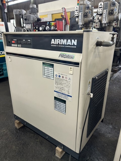 北越工業 7.5kwスクリューコンプレッサー SAS8SD-5C