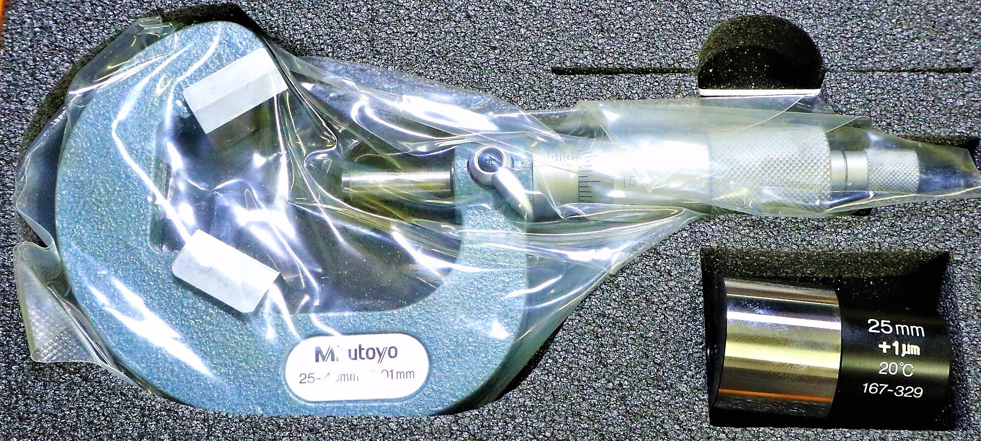 ミツトヨ V溝マイクロメータ 25-40mm 0.01mm