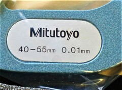 ミツトヨ　 V溝マイクロメータ 40-55㎜　0.01㎜