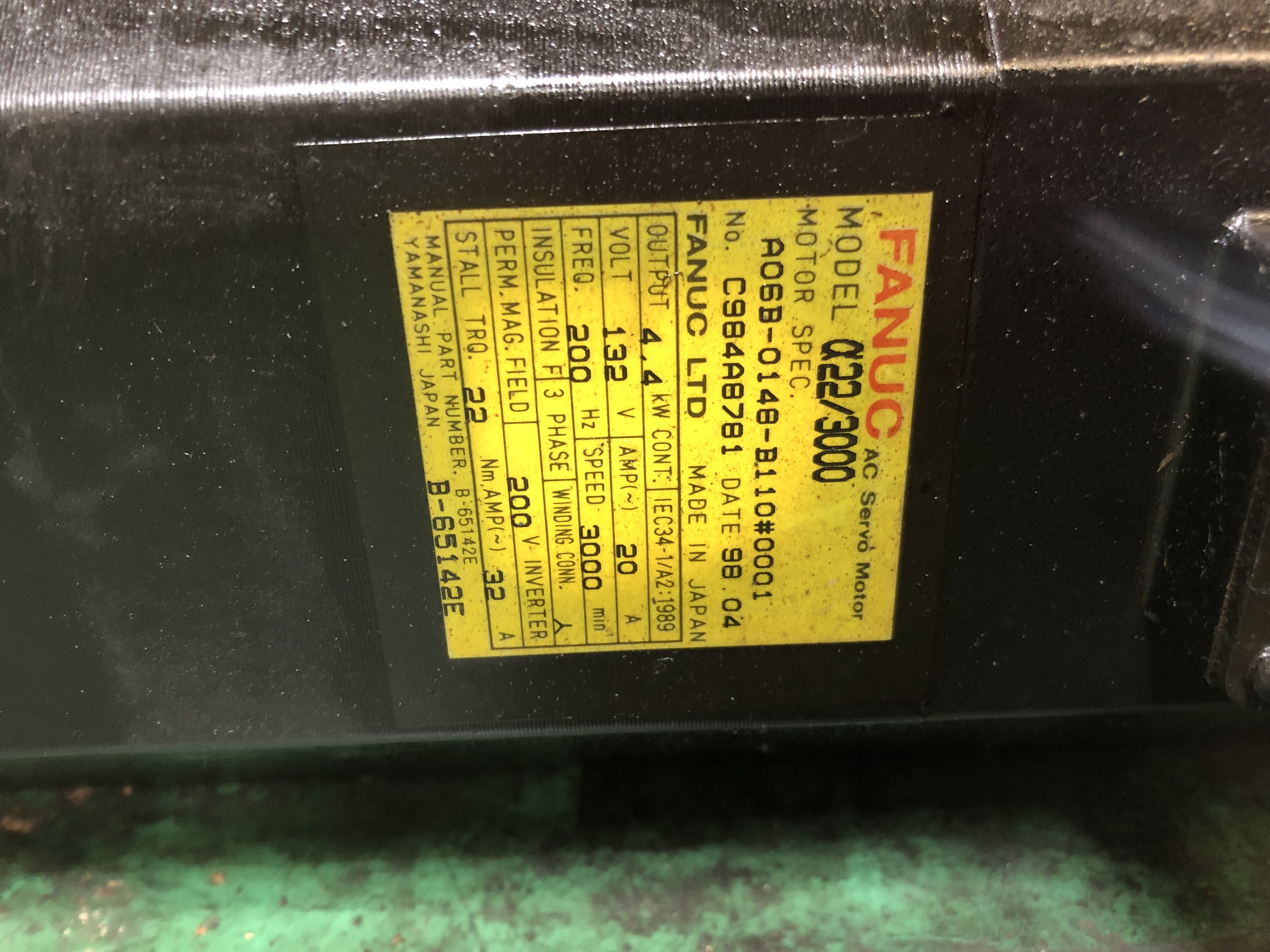 FANUC/ファナック モーターMOTOR a22/3000