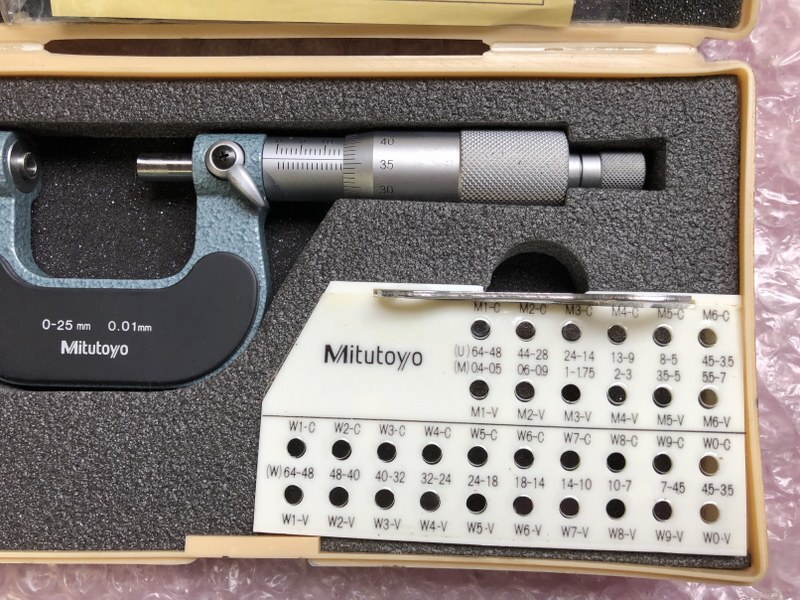 ミツトヨ/Mitutoyo 替駒式ねじマイクロメーター 【替駒式ねじマイクロメーター】TMC-25