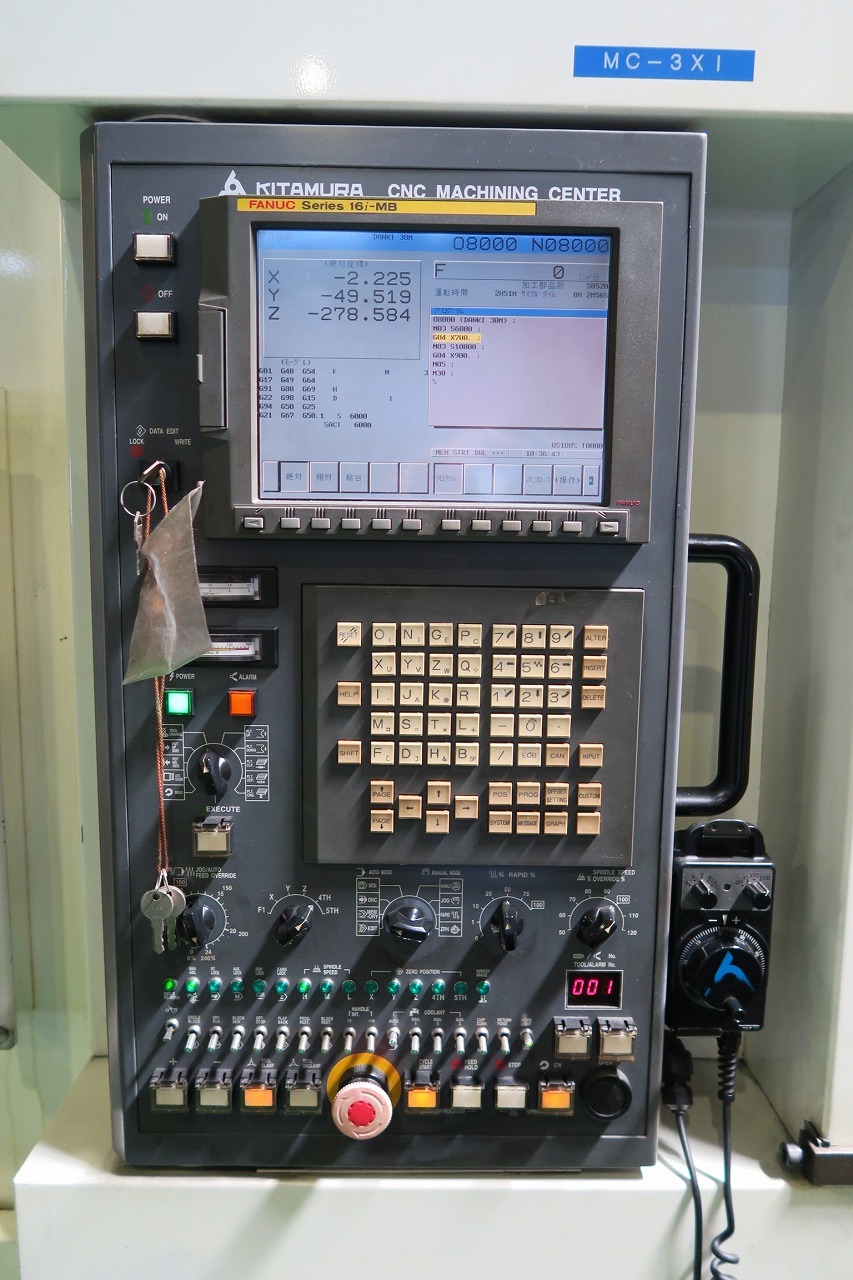 キタムラ機械 立型マシニングセンター Mycenter-3XiF