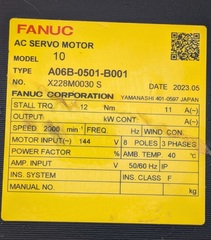 FANUC ACサーボモーター A06B-0501-B001