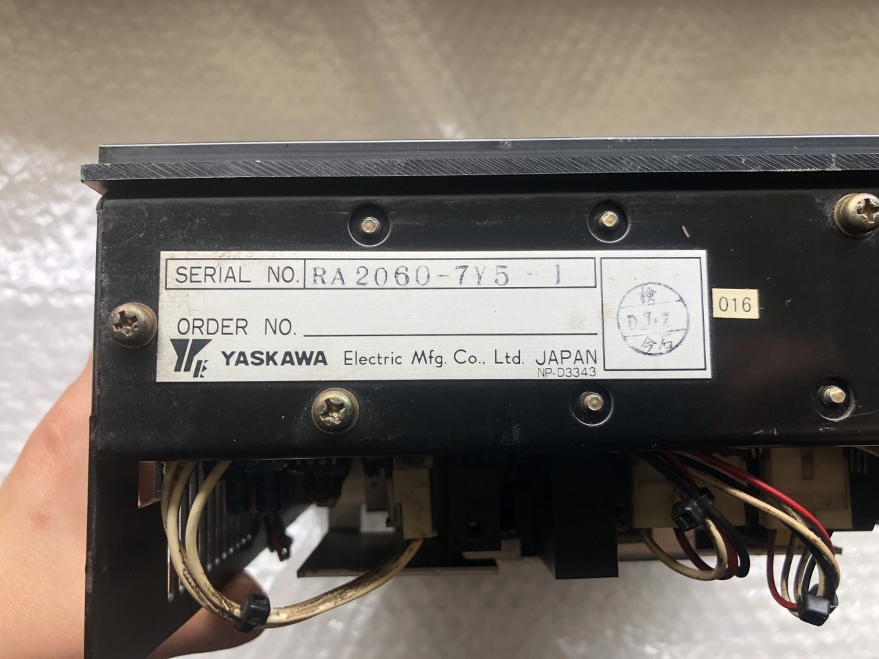 安川電機 YASKAWA ELECTRIC サーボパック SERVOPACK CACR-SR05AB1ER