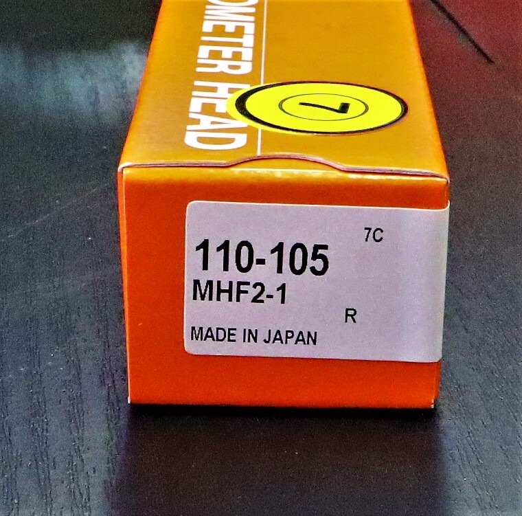 MITUTOYO｜ミツトヨ マイクロメーターヘッド MHF2-1 110-105　0-1mm　0.001mm　未使用