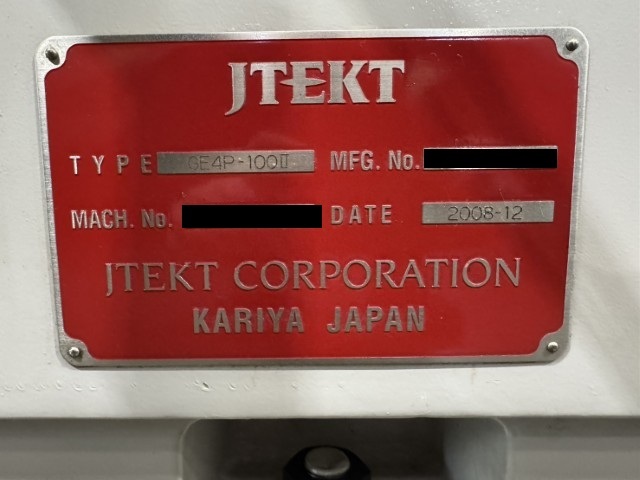 ジェイテクト NC円筒研削盤 GE4P-100