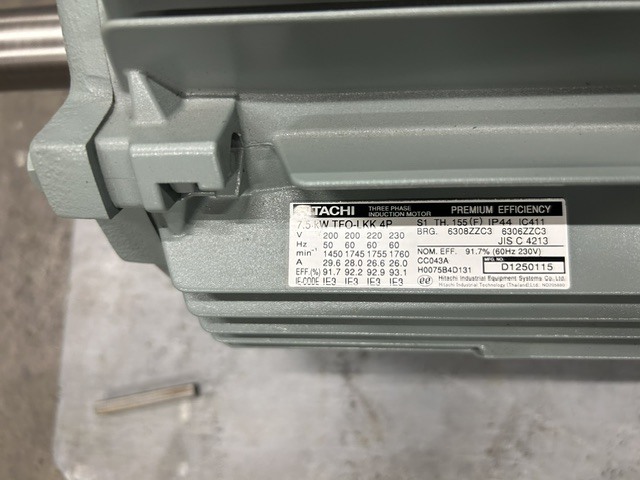 日立産機システム 7.5kWモーター TFO-LKK-7.5kW-4P-200V
