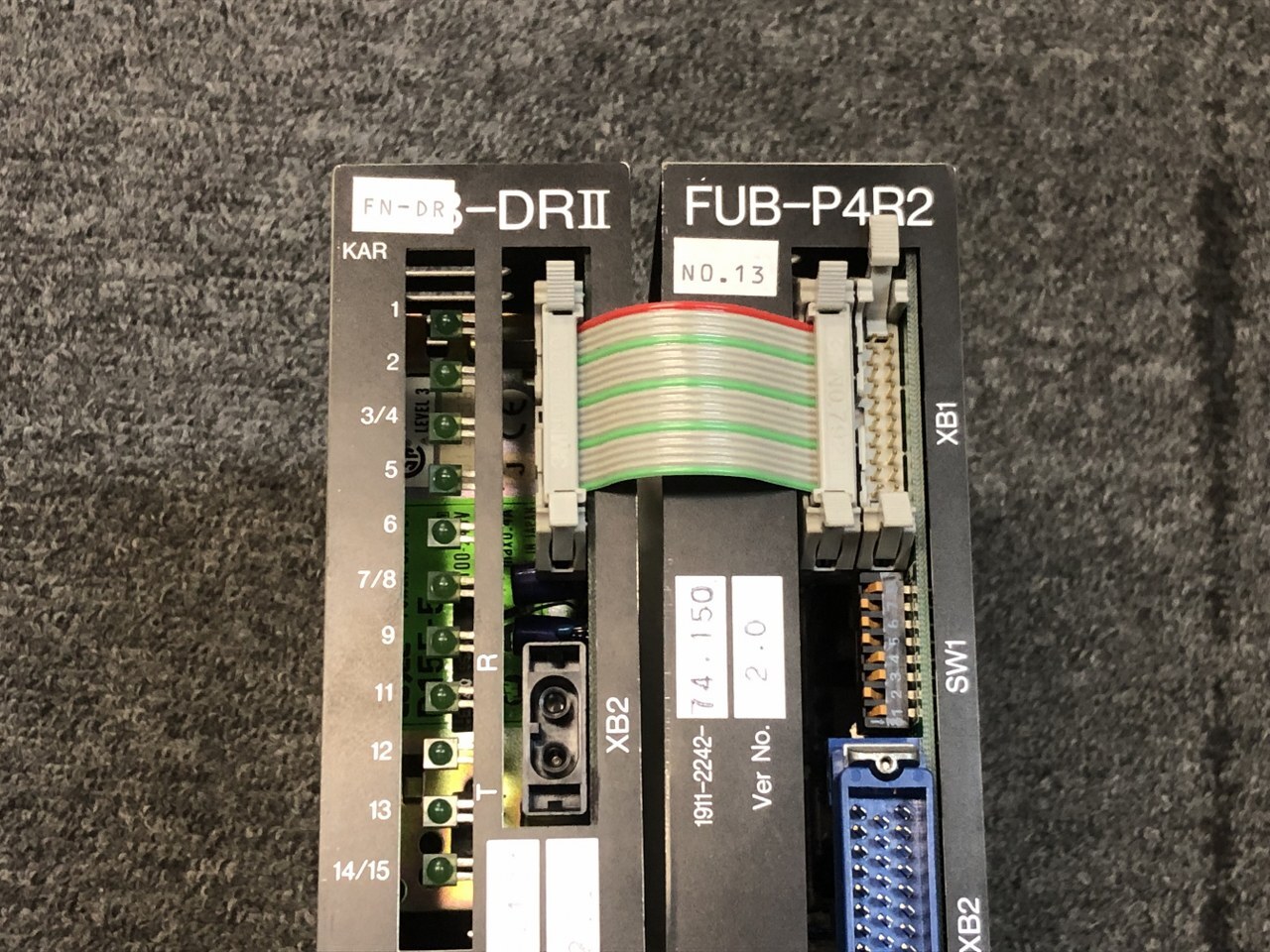 オークマ 制御モジュール 1911-2245-36.121 Ver no.2.2 FN-DRⅡ、1911-2242-74.150 Ver no.2.0 FUB-P4 R2