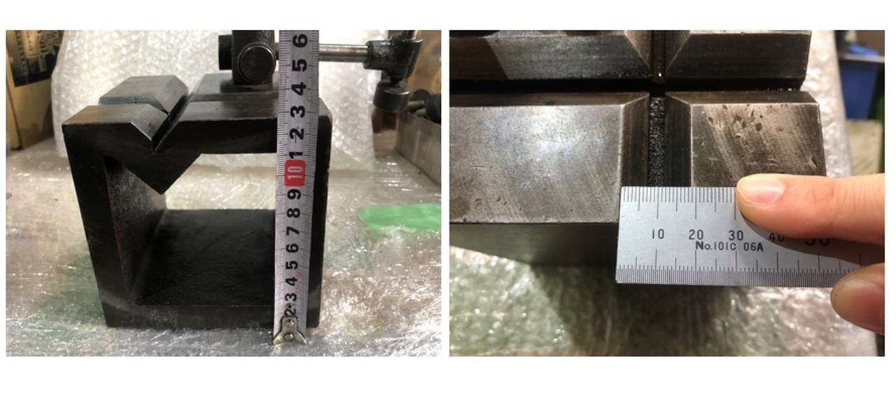 V溝付桝型ブロック W125xD125xH125mm