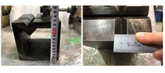 V溝付桝型ブロック W125xD125xH125mm