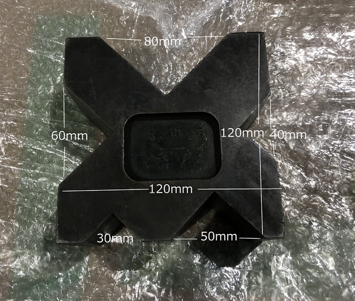 X形Vブロック W120xD120xH55mm