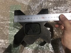 X形Vブロック W120xD120xH55mm