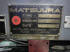 松浦機械製作所 立形マシニングセンター RA-2