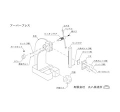 丸八鋳造所/MARUHACHI ハンドプレス/手動プレス ABP-0　No.0