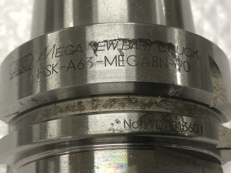 BIG 二面拘束HSKシャンクメガニューベビーチャックAタイプ HSK-A63-MEGA8N-90