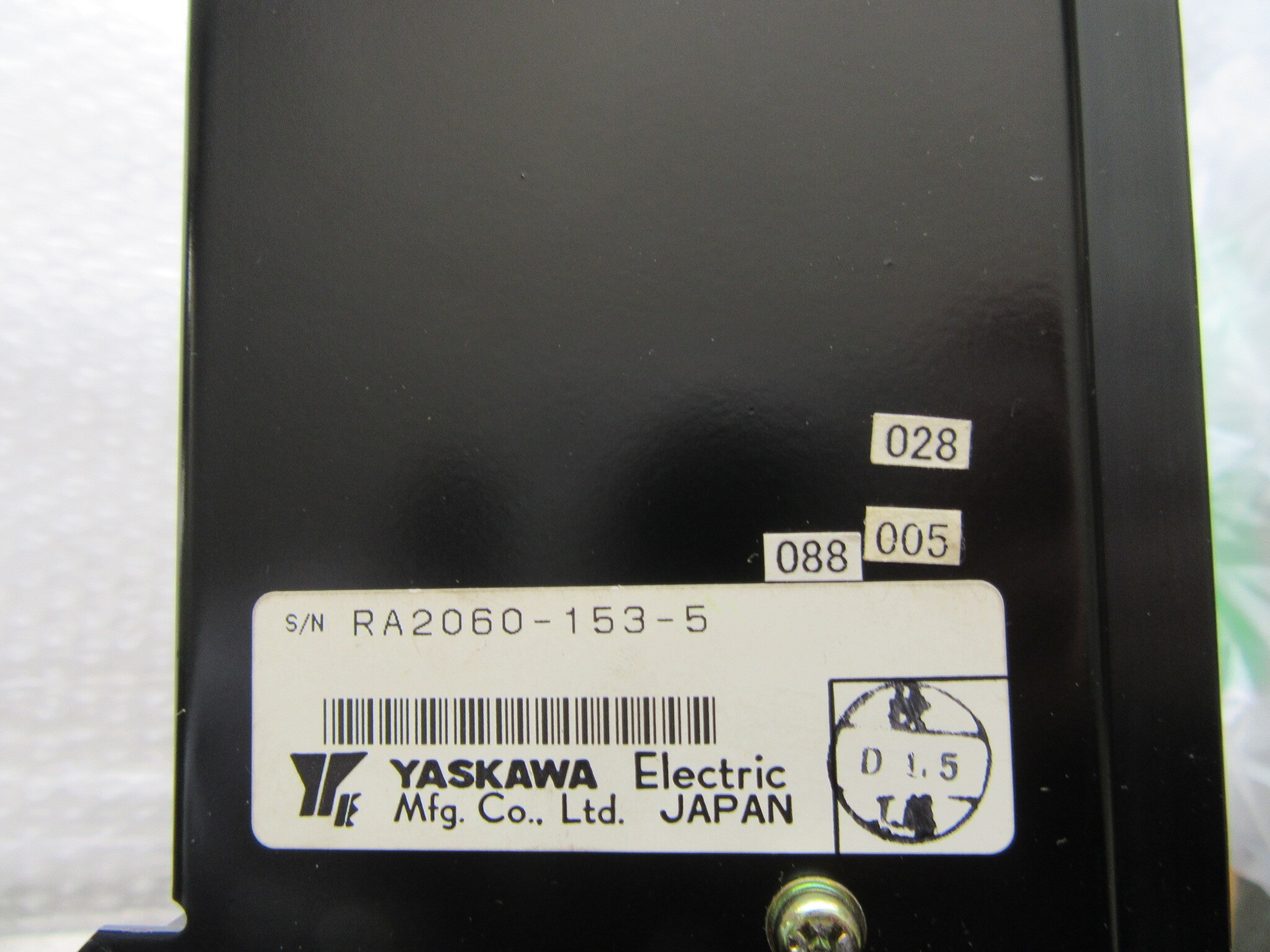 安川電機 YASKAWA サーボパック SERVOPACK CACR-SR 05 AB1 ER
