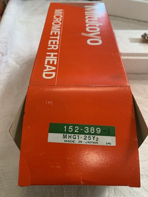 ミツトヨ マイクロメーターヘッド　新古品 MHG1-25Y2